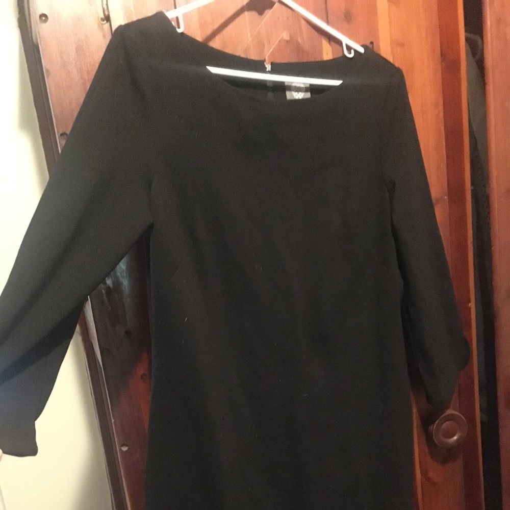Vince Camuto Long Sleeve Black Dress (Size 12)